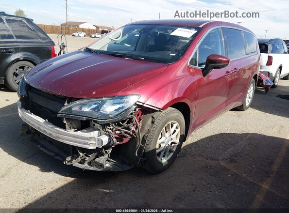 2C4RC1CG8PR613416 2023 CHRYSLER VOYAGER Maroon წინა მარცხენა ხედი სამი მეოთხედიდან