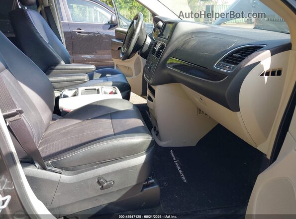 2C4RC1CGXGR284007 2016 CHRYSLER TOWN & COUNTRY Gray წინა სალონის ხედი