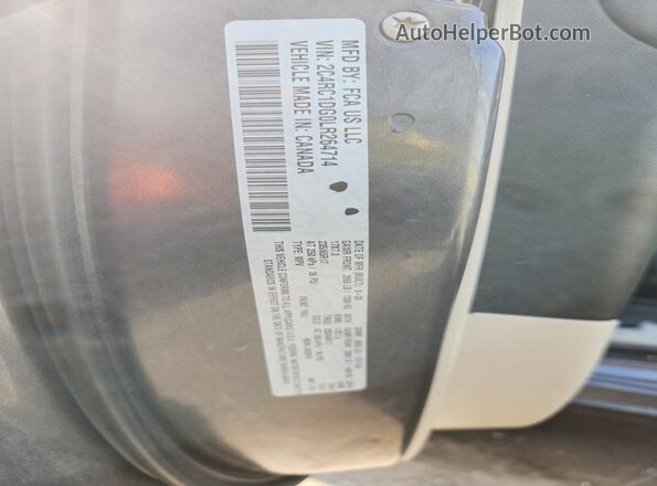 2C4RC1DG0LR264714 2020 CHRYSLER VOYAGER Charcoal VIN կոդի պիտակի տեսք