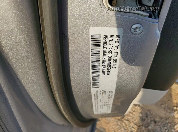 2C4RC1DG6MR526155 2021 CHRYSLER VOYAGER Gray Вид наклейки з VIN-кодом