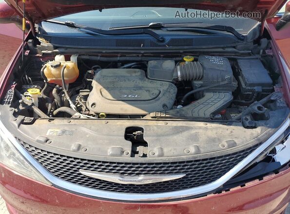 2C4RC1DG7HR522928 2017 CHRYSLER PACIFICA Maroon Engine compartment view