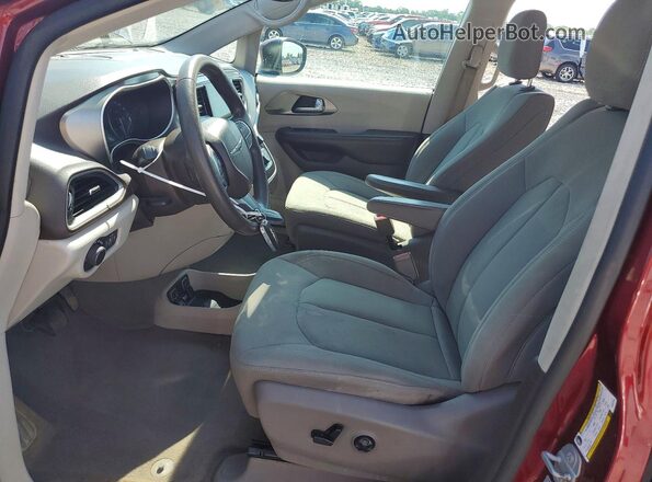 2C4RC1DG7HR522928 2017 CHRYSLER PACIFICA Maroon Front interior view
