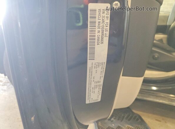 2C4RC1DG8MR506635 2021 CHRYSLER VOYAGER Black VIN sticker view