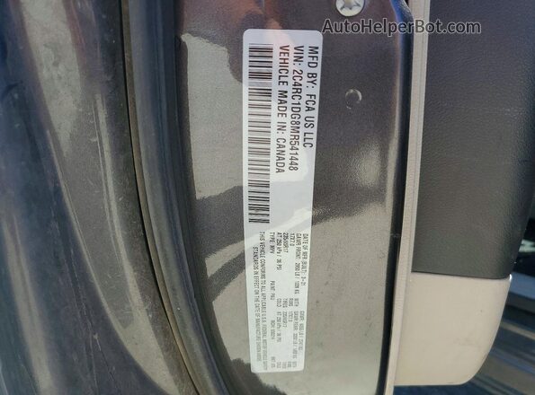 2C4RC1DG8MR541448 2021 CHRYSLER VOYAGER Gray Вид наклейки з VIN-кодом
