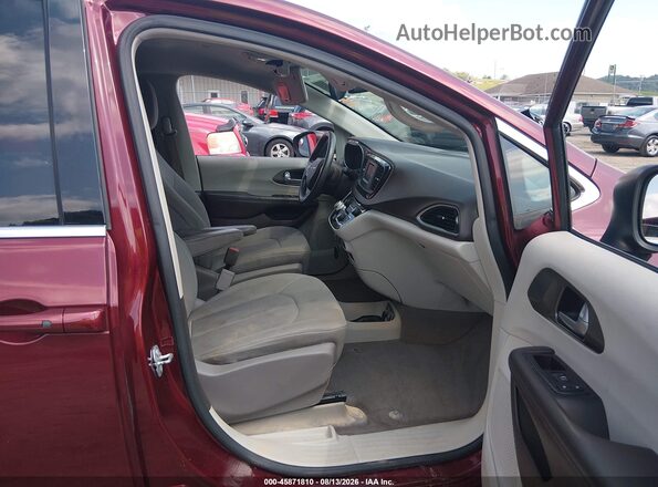 2C4RC1DG9HR519979 2017 CHRYSLER PACIFICA Maroon Widok wnętrza z przodu