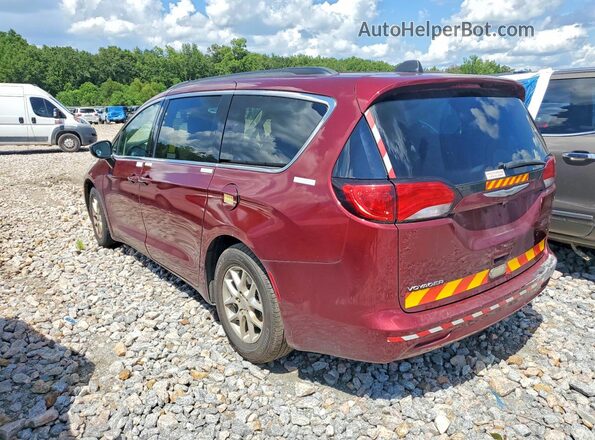 2C4RC1DGXMR552001 2021 CHRYSLER VOYAGER Burgundy Trasero izquierdo