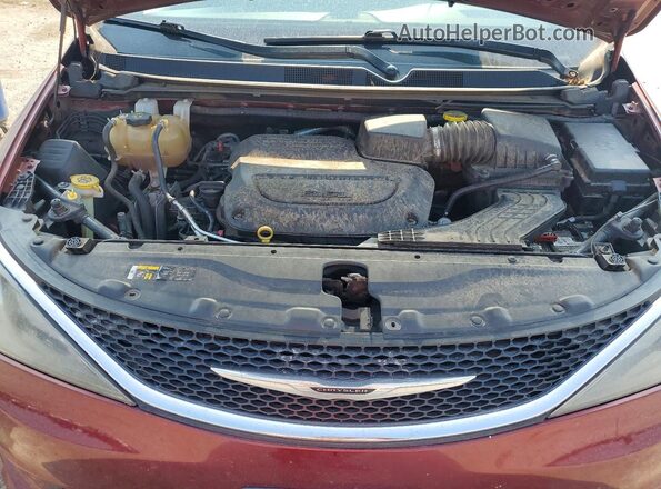 2C4RC1DGXMR552001 2021 CHRYSLER VOYAGER Burgundy Vista del compartimento del motor