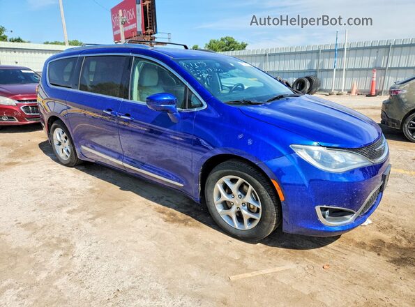 2C4RC1EG0KR549457 2019 CHRYSLER PACIFICA Blue Передня права чверть