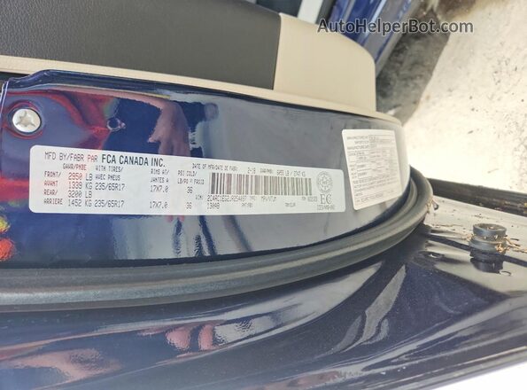 2C4RC1EG2JR254097 2018 CHRYSLER PACIFICA Blue Вид наклейки з VIN-кодом