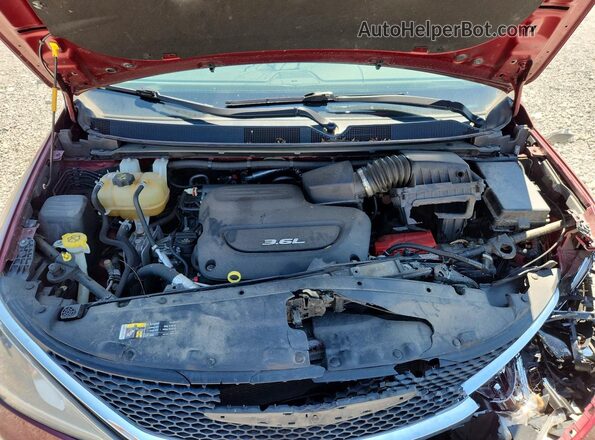 2C4RC1EG3HR510595 2017 CHRYSLER PACIFICA Burgundy Vista del compartimento del motor