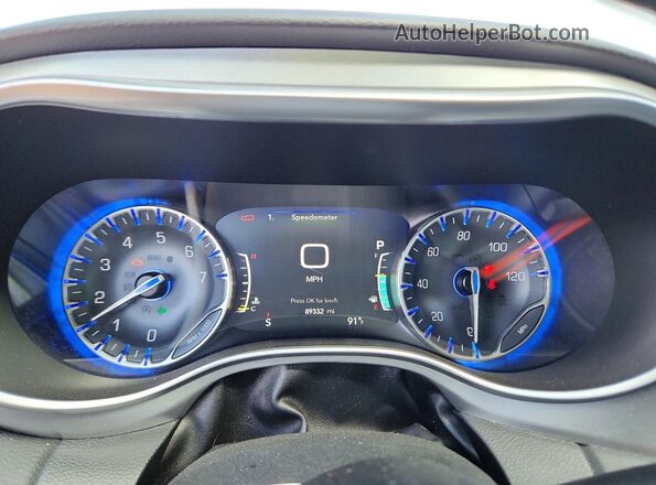 2C4RC1EG3KR589905 2019 CHRYSLER PACIFICA White Instrument cluster view