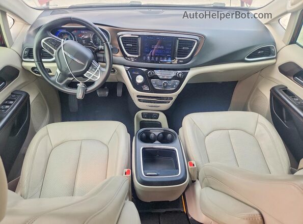 2C4RC1EG7HR659852 2017 CHRYSLER PACIFICA Red წინა პანელის ხედი
