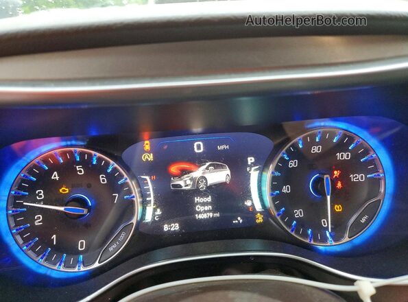 2C4RC1EG7HR768926 2017 CHRYSLER PACIFICA Tan Вид щитка приладів