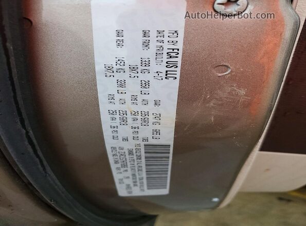 2C4RC1EG7HR768926 2017 CHRYSLER PACIFICA Tan Вид наклейки з VIN-кодом