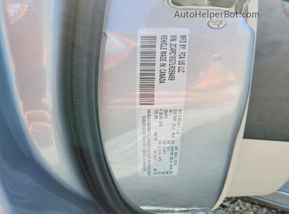 2C4RC1EG7LR269469 2020 CHRYSLER PACIFICA Silver Vista de la etiqueta del VIN