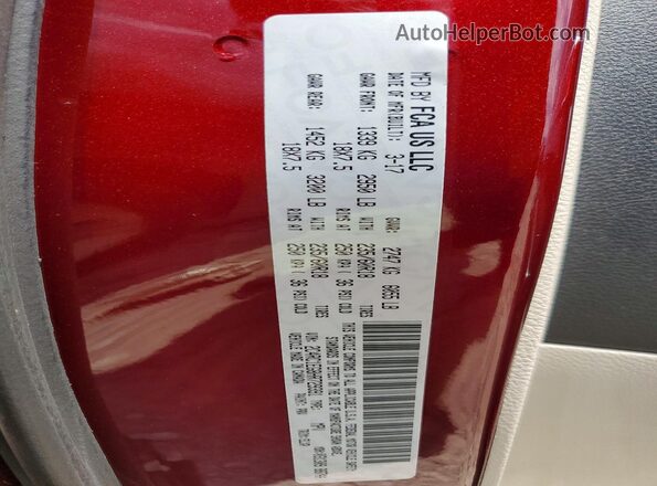 2C4RC1EG8HR729391 2017 CHRYSLER PACIFICA Red 360 interior view