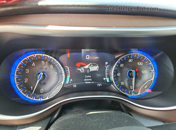 2C4RC1EG9HR778020 2017 CHRYSLER PACIFICA Black Вид щитка приладів