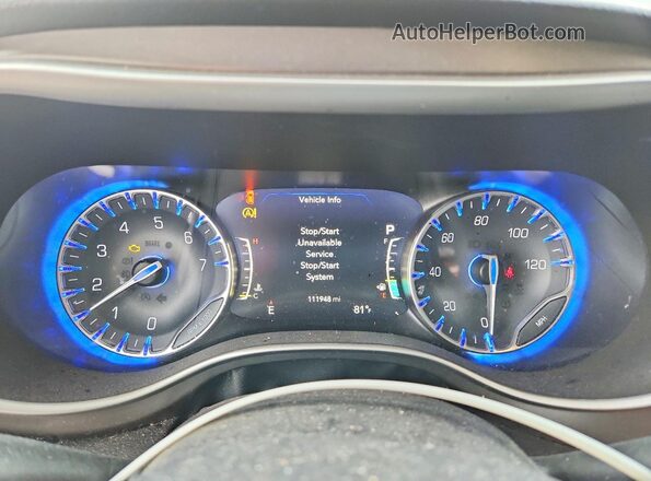 2C4RC1EGXLR172816 2020 CHRYSLER PACIFICA Black ხელსაწყოთა პანელის ხედი