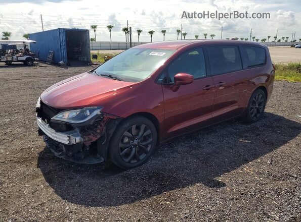 2C4RC1FG0JR361972 2018 CHRYSLER PACIFICA Maroon Rear left
