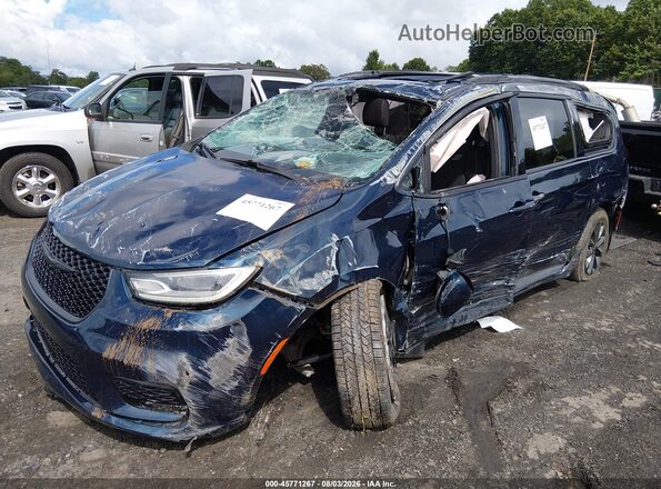 2C4RC1FG0MR565479 2021 CHRYSLER PACIFICA Синий Передняя левая четверть