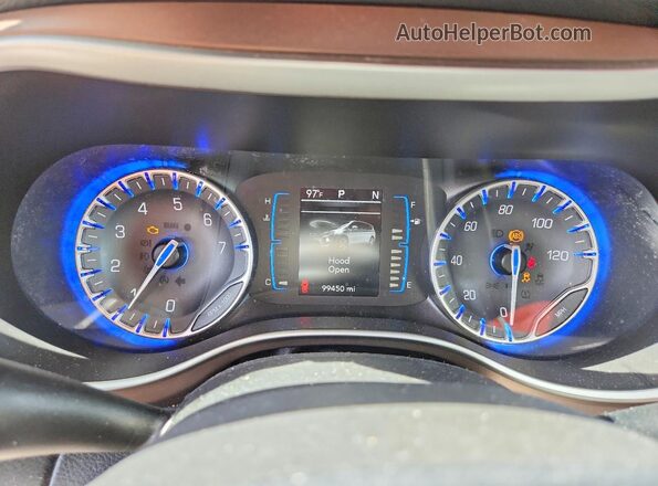2C4RC1FG1JR107008 2018 CHRYSLER PACIFICA Gray Вид щитка приладів