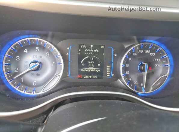 2C4RC1FG1LR137161 2020 CHRYSLER PACIFICA Black Вид щитка приладів
