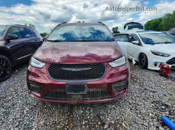 2C4RC1FG3MR592417 2021 CHRYSLER PACIFICA Burgundy წინა ხედი