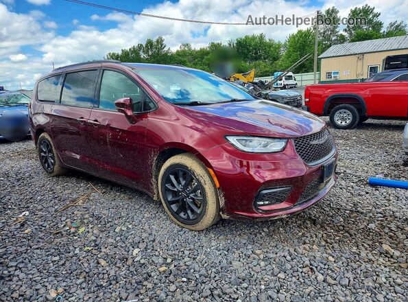 2C4RC1FG3MR592417 2021 CHRYSLER PACIFICA Burgundy წინა მარჯვენა
