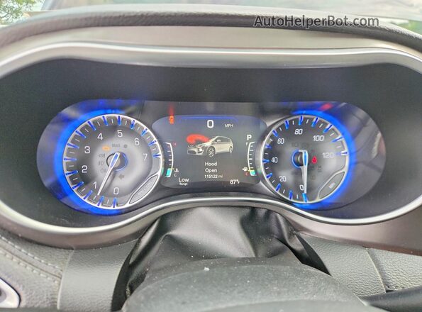 2C4RC1GG0JR273986 2018 CHRYSLER PACIFICA Black Вид щитка приладів