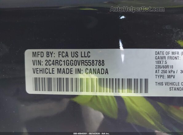 2C4RC1GG0VR558788 2027 CHRYSLER PACIFICA Black Շարժիչի բաժամունքի տեսք