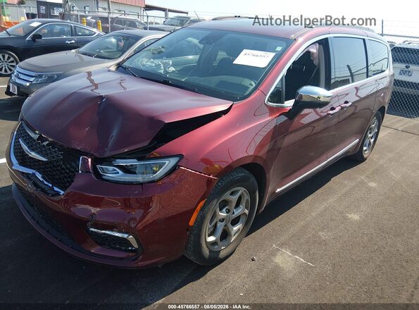 2C4RC1GG1PR509232 2023 CHRYSLER PACIFICA Burgundy Передня ліва чверть