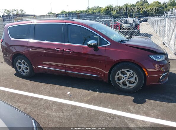 2C4RC1GG1PR509232 2023 CHRYSLER PACIFICA Burgundy Вид задньої частини салону
