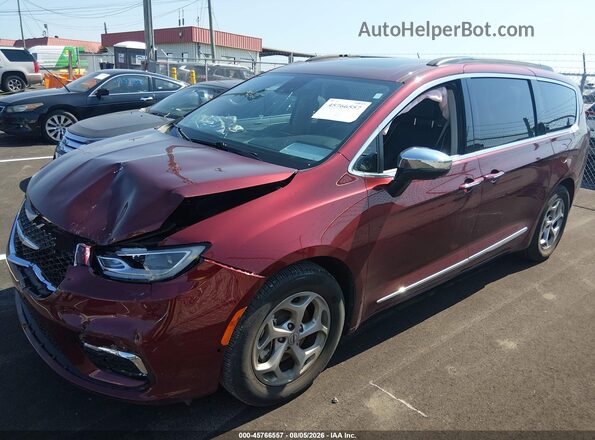 2C4RC1GG1PR509232 2023 CHRYSLER PACIFICA Burgundy Панорамний вид салону 360°