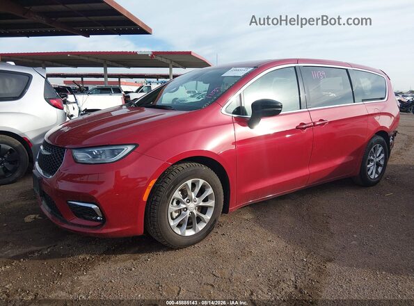 2C4RC1GG2TR178834 2026 CHRYSLER PACIFICA Red Առջևի ձախ երեք քառորդ տեսարան