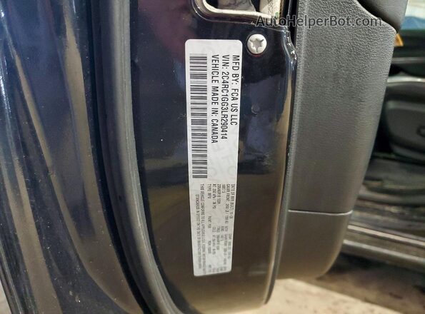 2C4RC1GG3LR290414 2020 CHRYSLER PACIFICA Black Widok naklejki z numerem VIN