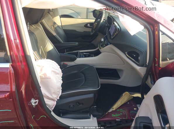 2C4RC1GG4NR104351 2022 CHRYSLER PACIFICA Burgundy Widok wnętrza z przodu