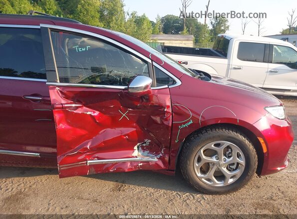 2C4RC1GG4NR104351 2022 CHRYSLER PACIFICA Burgundy Widok z przodu