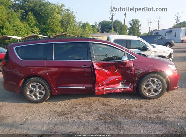 2C4RC1GG4NR104351 2022 CHRYSLER PACIFICA Burgundy Widok wnętrza z tyłu