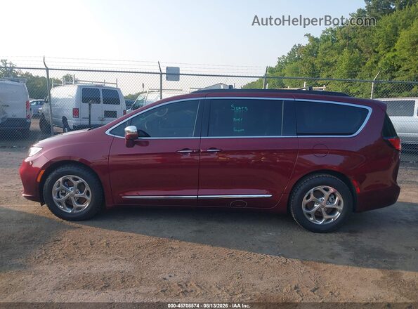 2C4RC1GG4NR104351 2022 CHRYSLER PACIFICA Burgundy Widok wnętrza 360 stopni