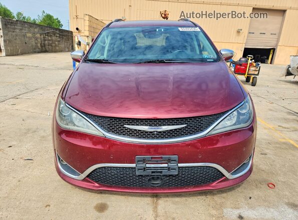 2C4RC1GG5HR650709 2017 CHRYSLER PACIFICA Burgundy წინა ხედი