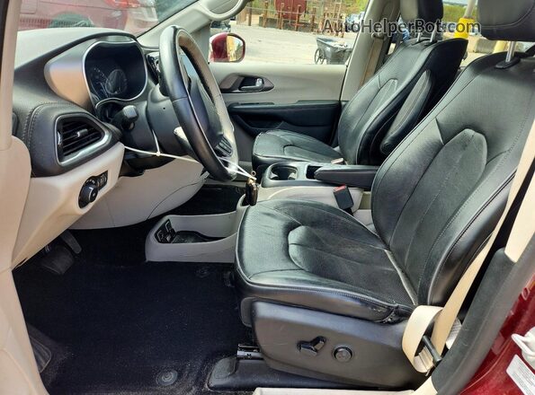 2C4RC1GG5HR650709 2017 CHRYSLER PACIFICA Burgundy წინა სალონის ხედი