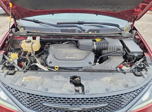 2C4RC1GG5JR289133 2018 CHRYSLER PACIFICA Бордовый Вид подкапотного пространства