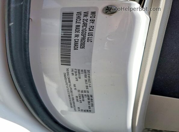 2C4RC1GG5PR620026 2023 CHRYSLER PACIFICA White VIN sticker view