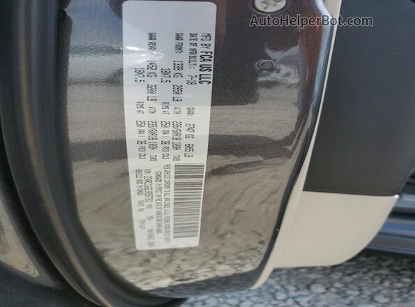 2C4RC1GG6JR357763 2018 CHRYSLER PACIFICA Gray Вид наклейки з VIN-кодом