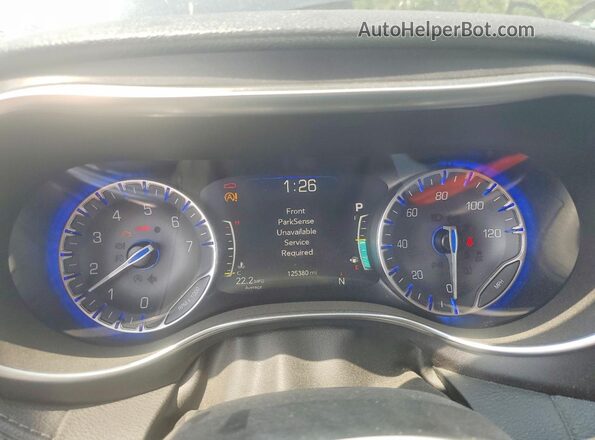 2C4RC1GG6LR240025 2020 CHRYSLER PACIFICA Black Instrument cluster view