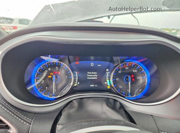 2C4RC1GG6SR608301 2025 CHRYSLER PACIFICA Black Вид щитка приладів