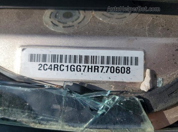 2C4RC1GG7HR770608 2017 CHRYSLER PACIFICA Beige VIN կոդի պիտակի տեսք