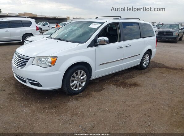 2C4RC1GG8GR261495 2016 CHRYSLER TOWN & COUNTRY White Vista tres cuartos delantera izquierda