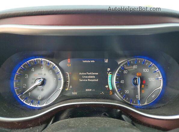 2C4RC1GG8HR821713 2017 CHRYSLER PACIFICA White Vista del cuadro de instrumentos