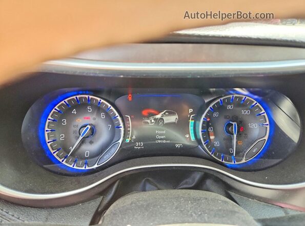 2C4RC1GG8JR170900 2018 CHRYSLER PACIFICA Burgundy Instrument cluster view